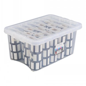 Wham Crystal Plastic Storage Box & Lid Size 03 (11 Litre)
